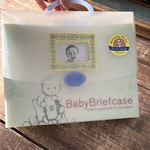 BabyBriefcase Document Holder with Blue Accents